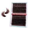 FADVAN Dark Brown Fluffy Wispy 3D Volume Lash Clusters -