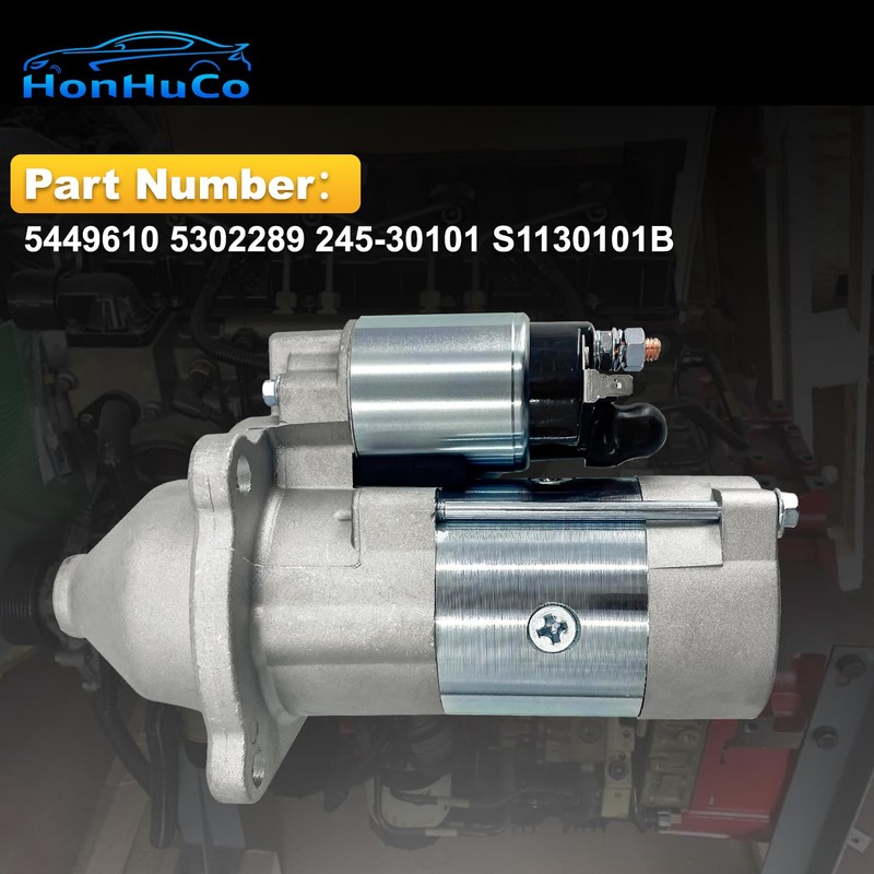 HonHuCo 5449610 5302289 12v 10T Starter Motor Compatible with Cummins
