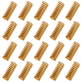 HUAREW 3D Printer Die Spring 8 mm OD 20 mm Long Light Load Compression Mould Spring Yellow Compression Mould Spring for CR-10 10S S4 Ender 3 (Pack of 20)