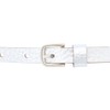 Vanzetti Thin Metallic Belt, Metallic silver