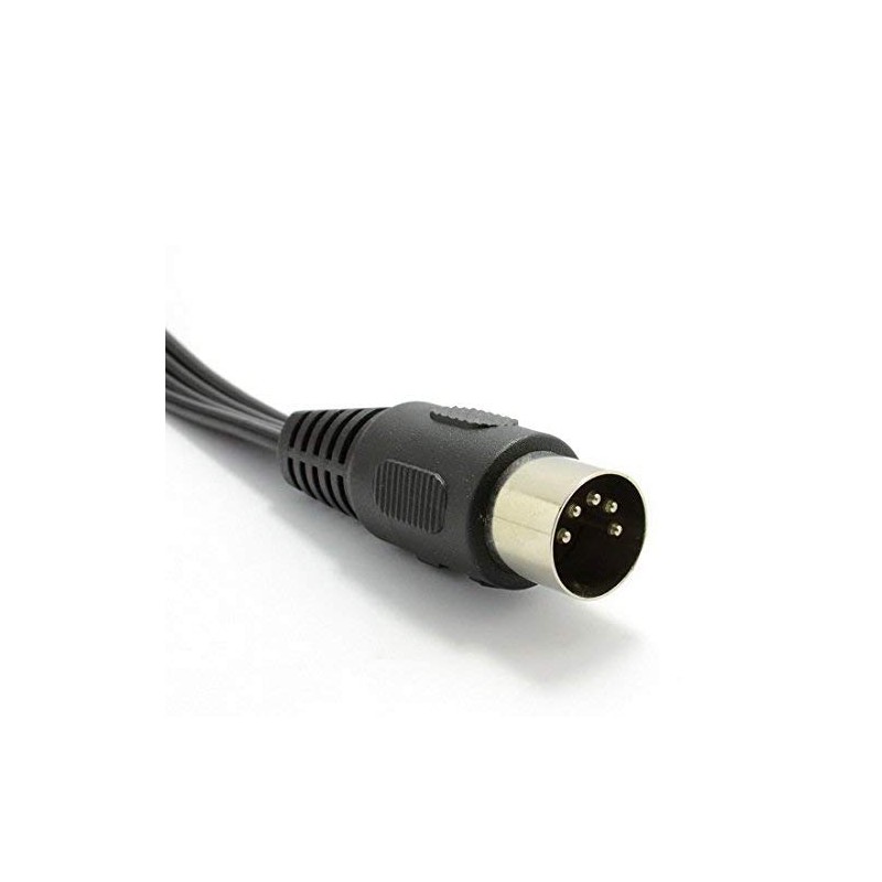 5 Needle Male DIN Plug to 4 x RCA Phono