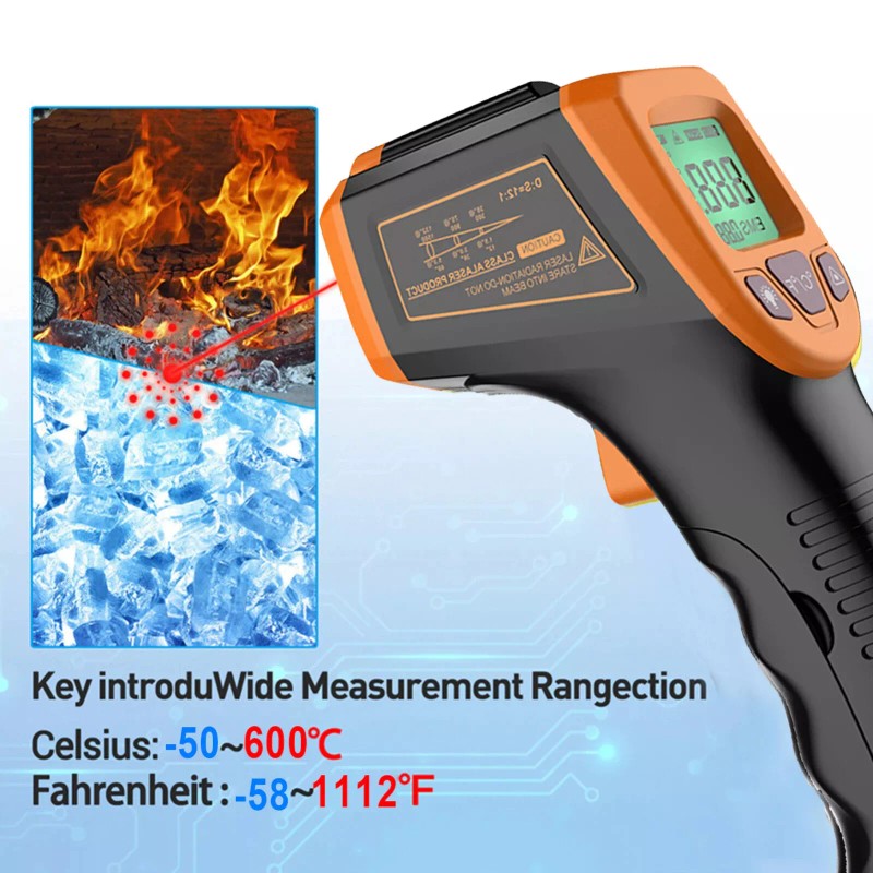 GM230S GM320S Digital Infrared Thermometer Non Contact Temperature Laser