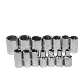MKSIWSA SUOFEILAIMU 1/4 1pcs Socket Wrench Head Sleeve Double EndHand Tools Auto Repair Casing Tool Sleeve Removal Tool Cart Standard (Specification : 6mm)