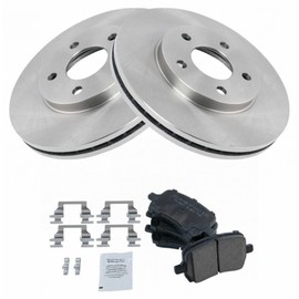 DORI Front Disc Brake Rotor & Posi Ceramic Disc Brake Pad Kit Fits BKA11787