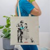 rainUP Tote Bag Banksy - Reusable Cotton Bag - Shoulder