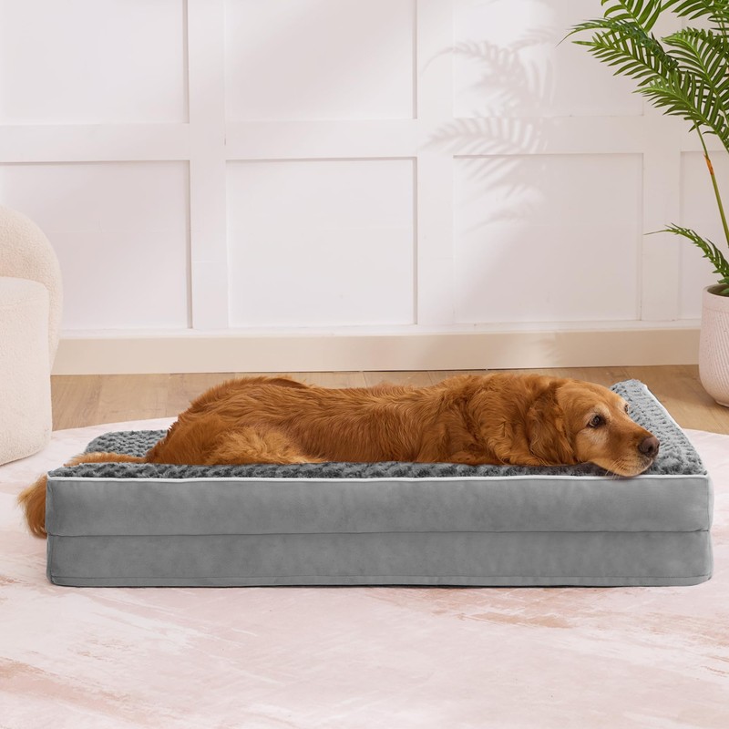 Aeroluxe Dog Bed Large Sized Dogs, Orthopedic Dog Bed for