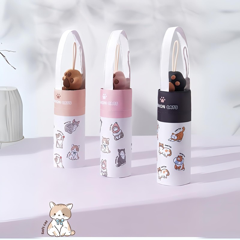 YasYouRi Folding Umbrella, Cat Paw Cat Pattern, Cute, Open and