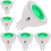 Green MR16 LED Light Bulbs 50W Equivalent Halogen Replacement 6W