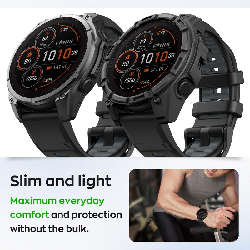 MYSNBKN Protective Case for Fenix 8 51 mm Flexible Robust