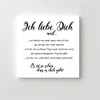 Wooden Sign Printed | "I Love You" | 15 x