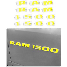 Reflective Concepts Door Emblem Overlay Decals - Fits: 2011-2012 Ram 1500 - (Color: Bright Yellow)