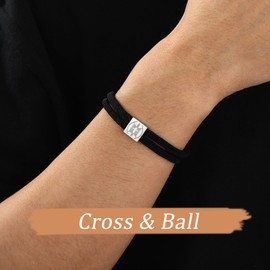 Lydow Football Bracelet Boys to My Son Gifts from Mom Dad Accessories 8-12 12-14 Jewelry Gear Cross Stuff Coaching Players Drip Essential Teen Grandson Men Mom Christmas Birthday Valentines Da