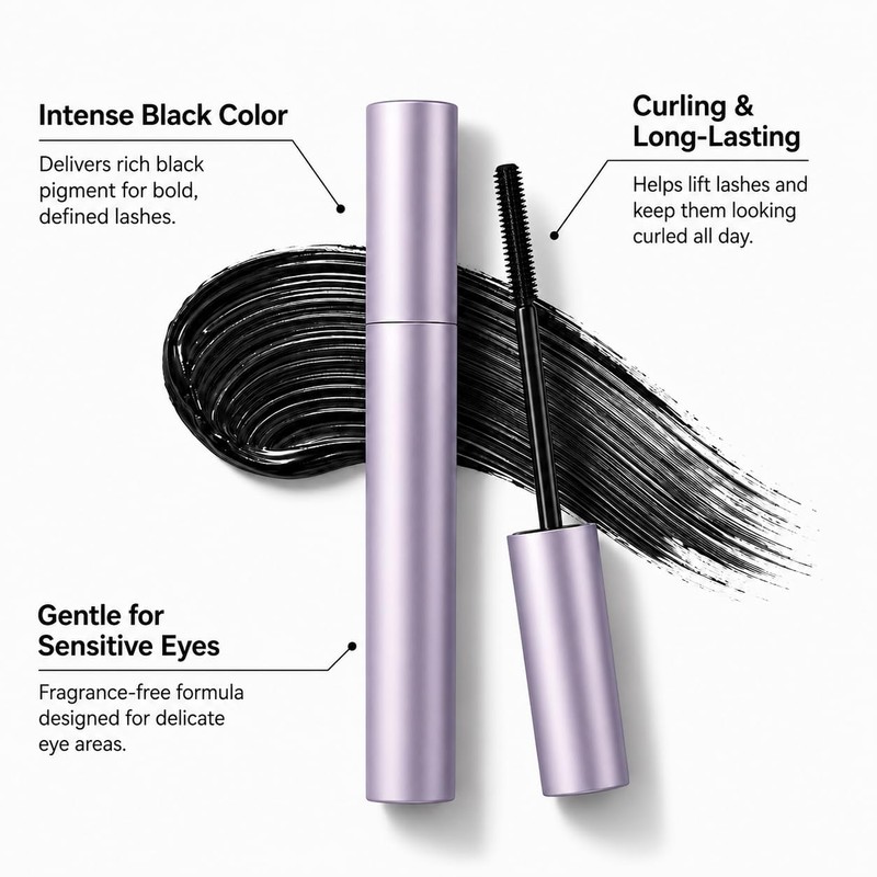 SILKSENCE Mascara for Older Women 60 plus, 1 Pack