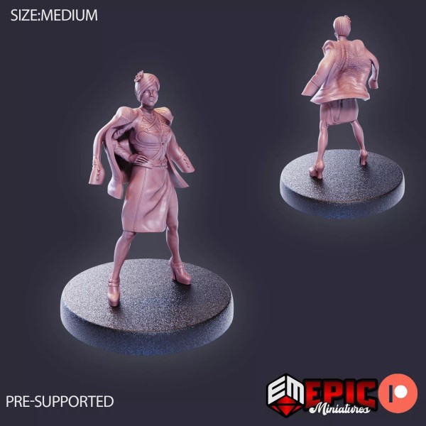 Epic Miniatures Lady Charlotte A | Epic Miniatures | RPG
