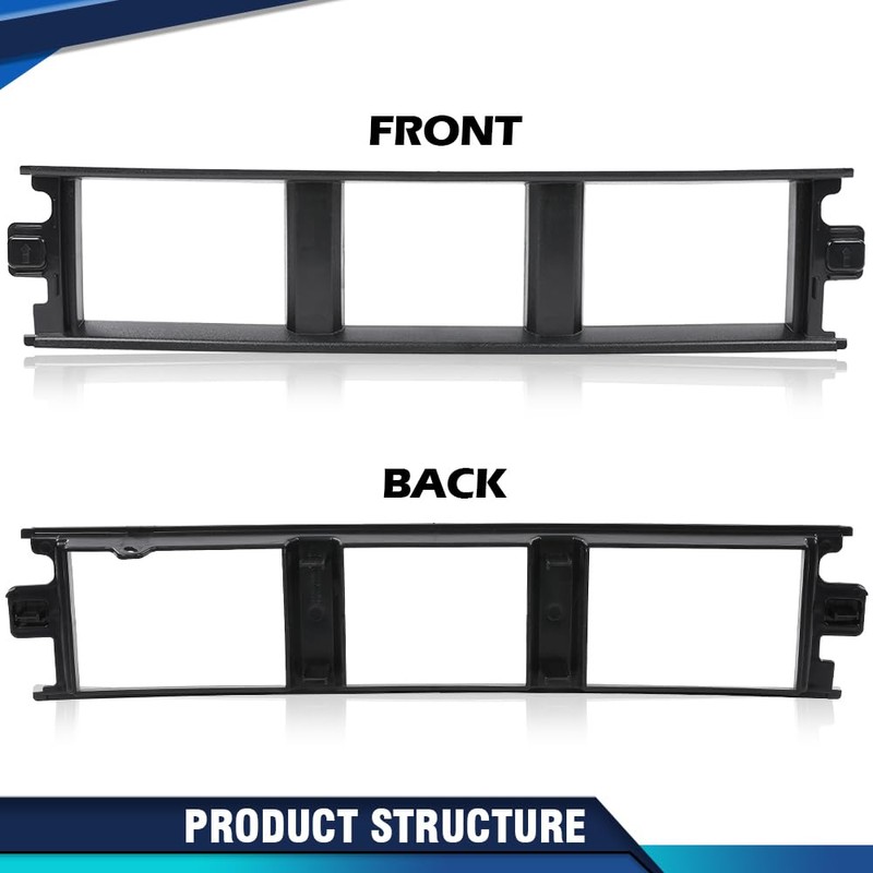 PIT66 Front Bumper Center Cover W/o Metal Clips, Compatible With