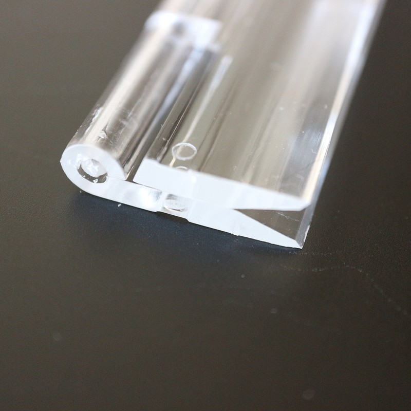 Transparent Clear Plastic Acrylic 300mm, 12", Continuous Piano Hinge Hinges