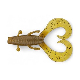 Cow Soft Plastic 3.75 Inch Craw Creature Baits 301 Green Pumpkin with Fishing Lures Bass Jigging Bait Jig Lure Weedless Soft Plastic Swimbait Accessories Freshwater