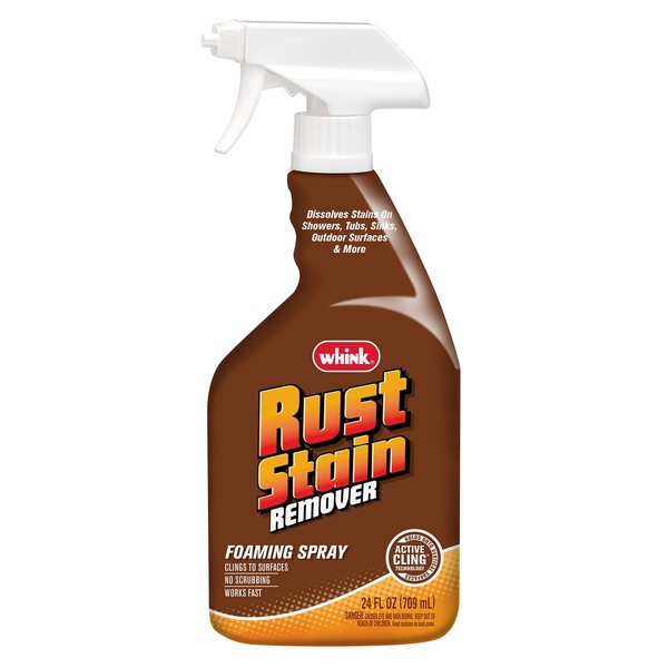 Rust-Oleum Whink 349944 Foaming Rust Stain Remover Spray, 24 oz
