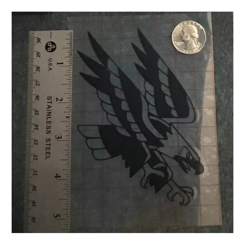 Unbranded Eagle Tattoo-Style BLACK vinyl decal weatherproof dishwasher-saf