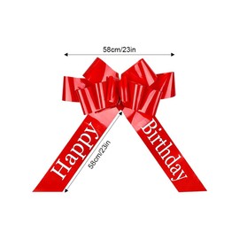 Mivanta Large Red Bow for Car, Gift Bow Large - XXL 58.4 cm, Car Bow, Reusable Large Bow for Car, Bike, Christmas, Wedding, Birthdays
