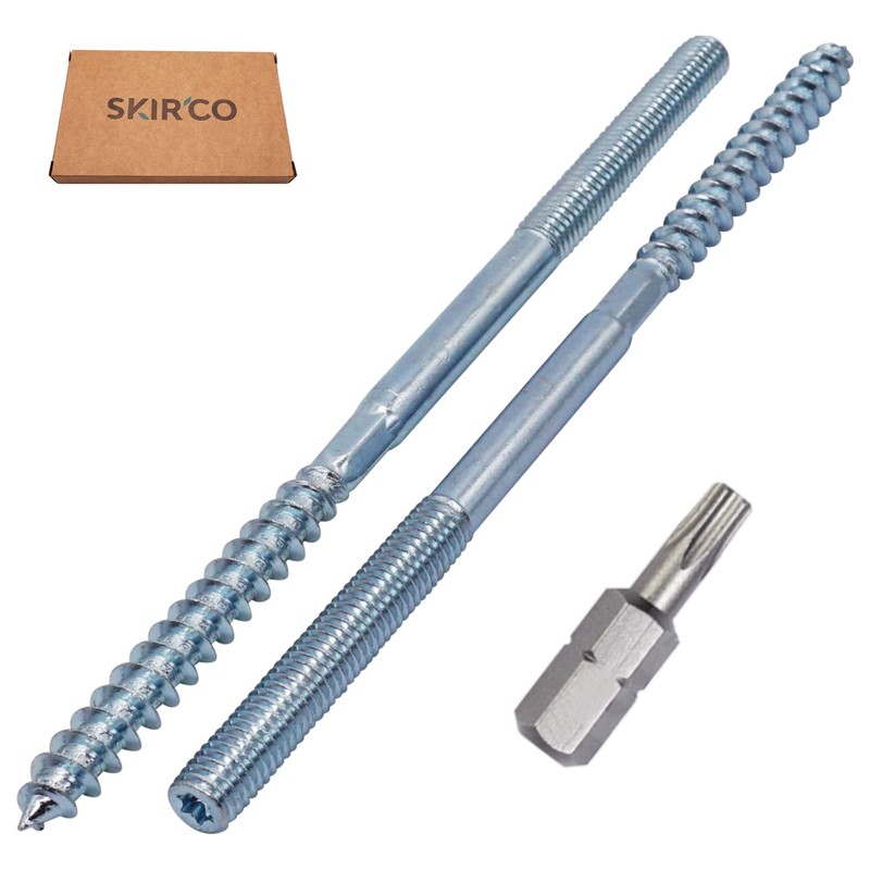 SKIR'CO Pack of 10 Hanger Bolts M8 x 160 mm
