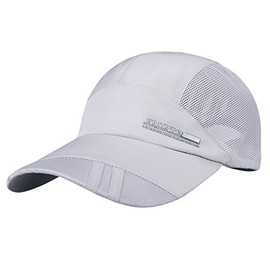 Men Women Quick Dry Baseball Cap Lightweight Sun Hat Breathable Airy Mesh UV Protection Visor with Adjustable Buckle Baseball Cap Outdoor Sports Camping Hiking Running Travel for Unisex Adult 54-58CM
