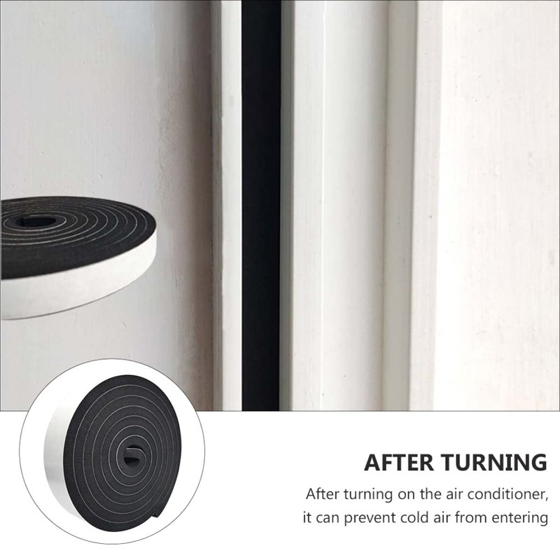 Operitacx 2 Rolls Eva Weather Stripping Seal Strip of Soundproofing