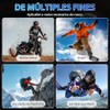 Auricular Bluetooth para motocicleta con micrófono, comunicación intercomunicada vía Bluetooth