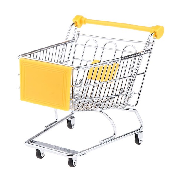 Mini Shopping Cart Miniature Supermarket Handcart Shopping Utility Cart Storage