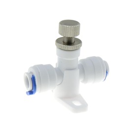 DGZZI RO Water Flow Control Valve Water Purifier 2 Way Valve Switch Compatible with 1/4 Inch Hose OD POM Plastic for RO Water System Water Purifier Water Dispenser