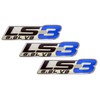 ERPART LS3 6.2L V8 Blue Engine Emblems Badges Highly Polished