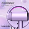 110V Hotel Wall Mounted Hair Dryer for Bathroom（with Night Light）