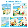 2PCS Summer Beach Tablecloth for Beach Party Decorations, 54"X108" Hawaiian