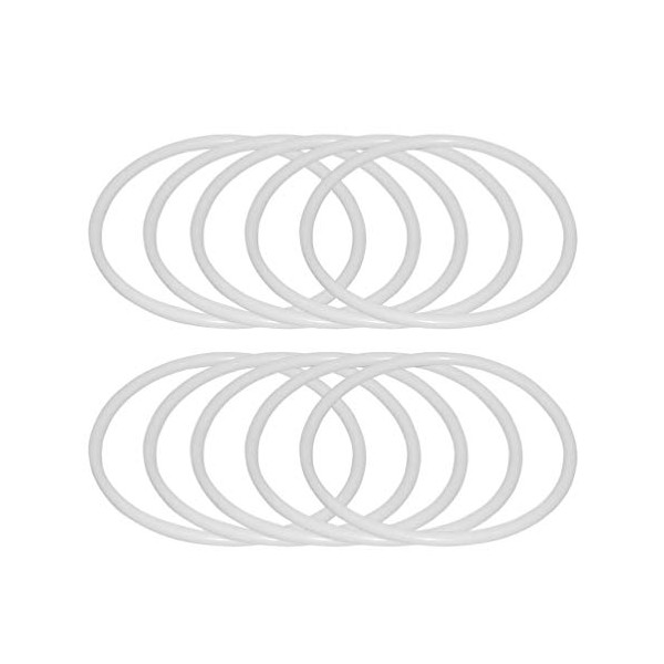 SUPVOX 12pcs Dreamcatcher Rings Hoops Plastic Macrame Rings Hoops for