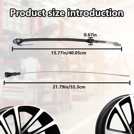 INGQI New Dipstick Replacement Fit for LS Truck, 21.79inch Flexible Oil Dipstick Fit for LSX LS1 LS2 LS6 4.8L 5.7L 6.0L 6.2L