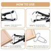 PLANEKO 10PCS Miter Spring Clamps Kit for Woodworking Wood Trim