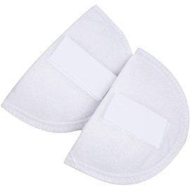1Pair of White Sponge Shoulder Pads Foam Shoulder Pads Shoulder Enhancer Non Slip Shoulder Protectors for Women Men Jacket T-Shirt Clothing Dress Sewing Accessories (White)