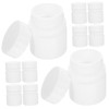 NOLITOY 12pcs Hdpe Solid Jar Bottles for Toiletries Portable Travel