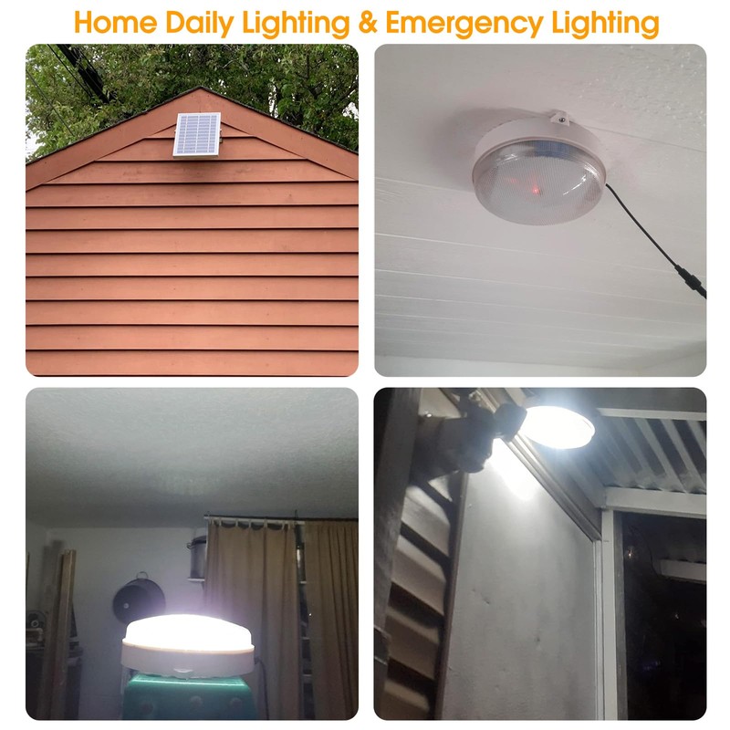SunBonar Solar Lights Indoor Home, Daytime Dimmable Ceiling Light with