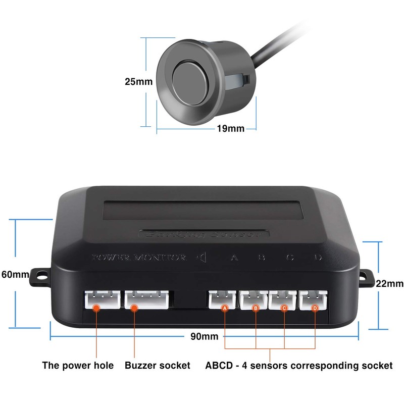 Parking Sensor Aolead Car Reversing Sensors Backup Radar System Buzzer
