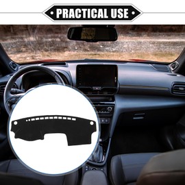 VekAuto Dashboard Cover Compatible for Toyota Camry 2002-2006, Non-Slip Polyester Black Dash Cover Mat Dash Board Protector Cover