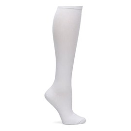 Nurse Mates Socks | 12-14 mmHg Compression | Over The Calf | Comfort Support | 1 Pair | White