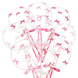 BkeeCten Transparent Latex Balloons Bulk - 20 Set 16 Inch Latex Transparent Balloons Pack Baby Shower Wedding Anniversary Gender Reveal Birthday Party Decorations Supplies Decor Photo Booth Backdrop