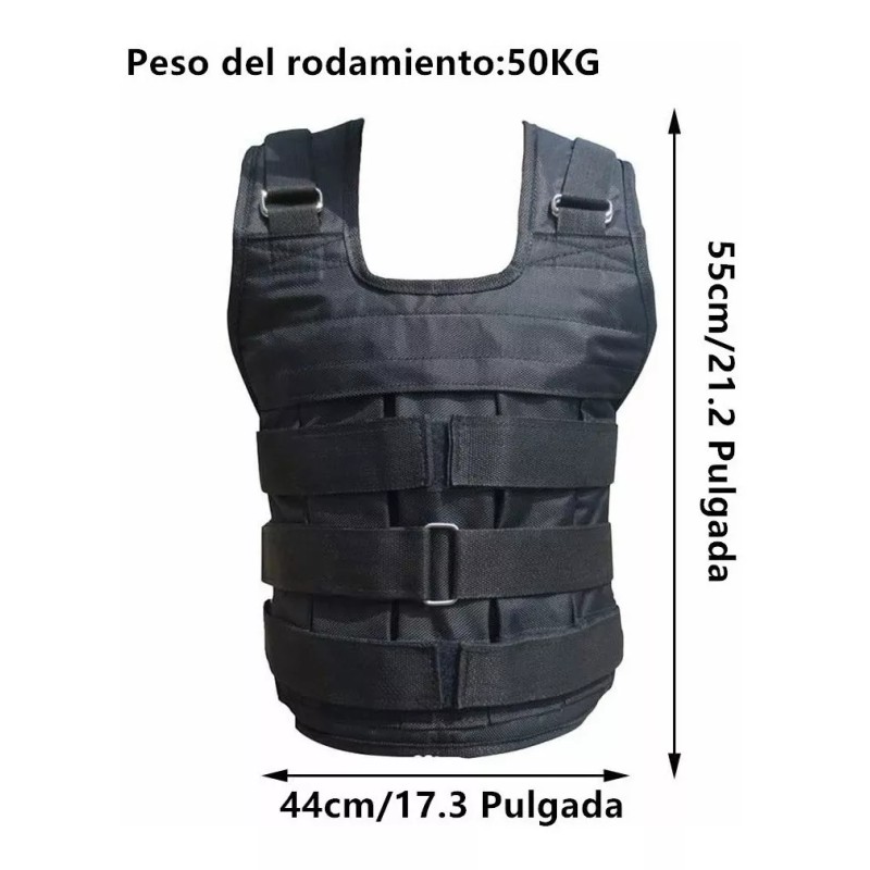 LOVINGCREATE Chaleco De Peso Ajustable Para Hacer Ejercicio (50kg Max)