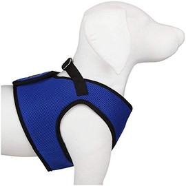 The Worthy Dog Sidekick Harness with Comfy Padded Mesh Velcro Adjustable, Outdoor, Easy Walk Vest Fits Small, Medium and Large Dogs- XX-Small, Royal Blue