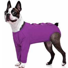 Kuoser Dog Surgery Suit Female Spay, Dog Recovery Sleeves for Front Legs, Prevent Licking Recovery Suit for Dogs, Pet Surgical Suit Dog Onesie, Dog Elbow Protector for Leg Injuries and Joint Pain