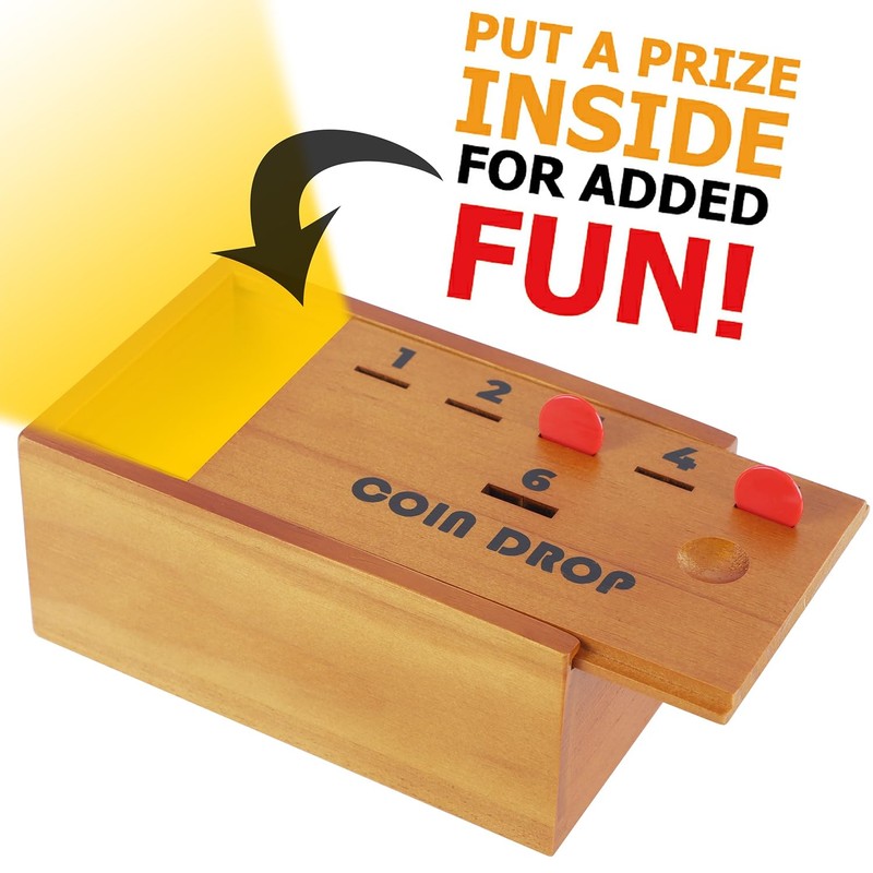 Juegoal Coin Drop Set, Pennies Dice Games for Kids and