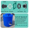 YSIL PVC Bulkhead Fitting 2 Inch Female Water Tank Connector