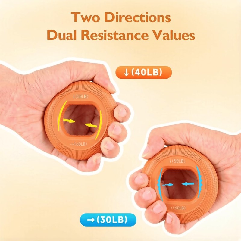 Hand Grip Strengthener, Finger Exerciser, Forearm Strengthener Kit - 7
