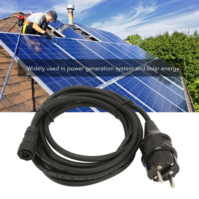 AC Power Cord 3 Meter Solar Inverter Cable Power Cord